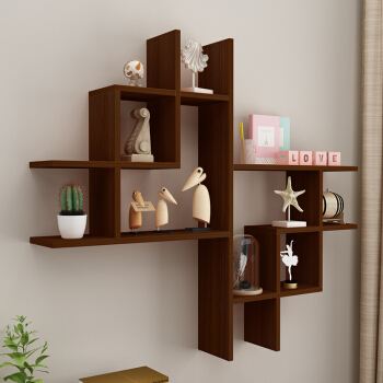好物推薦！裝飾性強又實用的客廳墻角置物架趕快收藏！