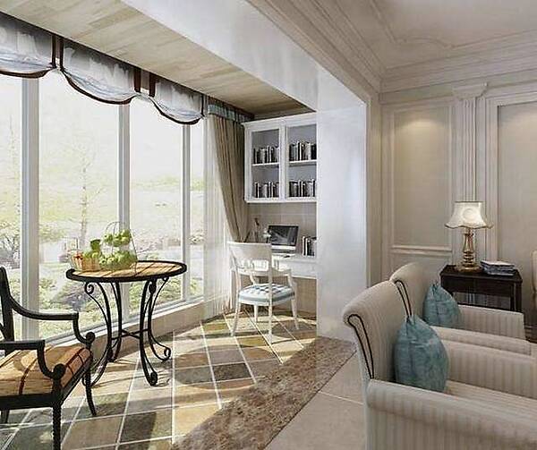 打通陽臺(tái)的客廳陽臺(tái)一體設(shè)計(jì)，門框這個(gè)細(xì)節(jié)千萬不要忽視